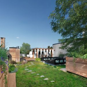Les Toits Vertige. Installation de toits verts et terrasse urbaine sur toit résidentiels pour copropriétés de Montréal.
